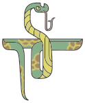 Stylized Cartoon Snake